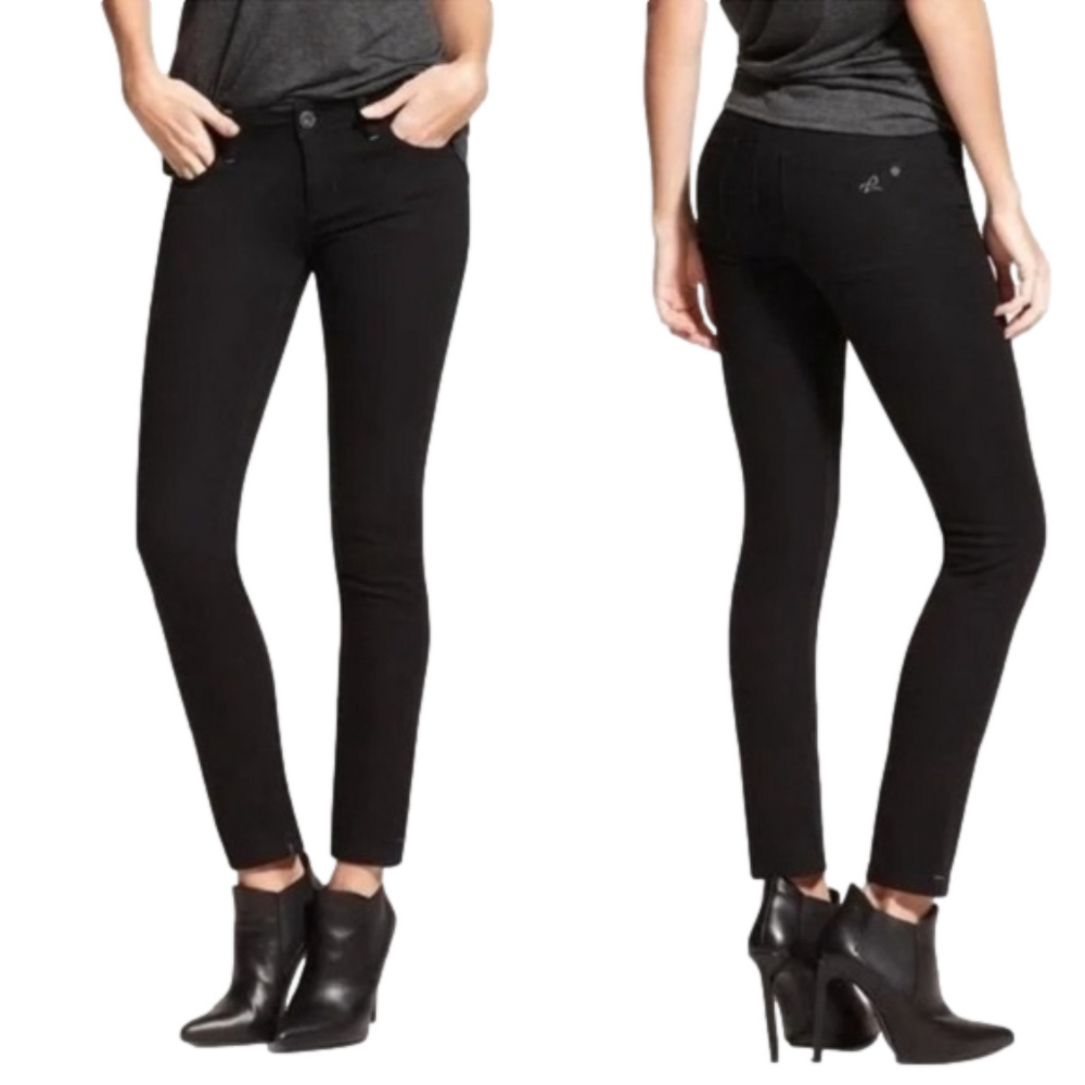 DL1961 Angel midrise skinny ankle in onyx women's size 27